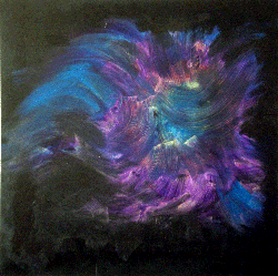 Nebula abstract painting