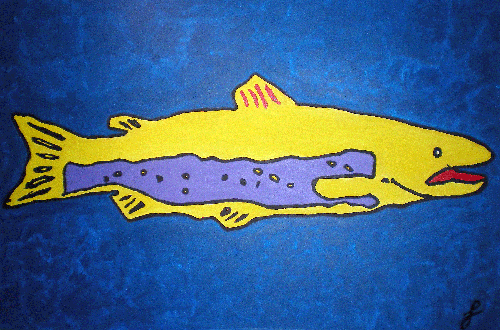 Fish still life painting