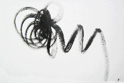 Scribble abstract painting