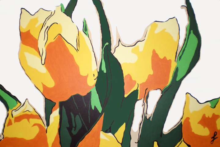 Tulips painting